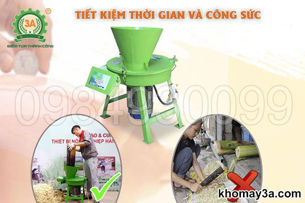Máy thái chuối có tiết kiệm thời gian đến 80% so với thái tay?