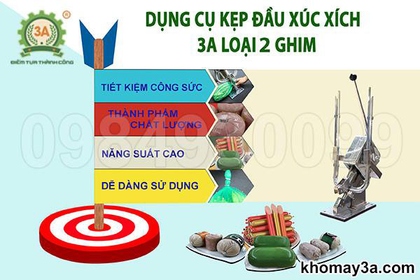 Dụng cụ kẹp đầu xúc xích