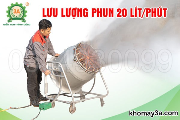 lưu lượng Máy phun sương dập bụi mỏ đá, mỏ than công nghiệp 3A3Kw  