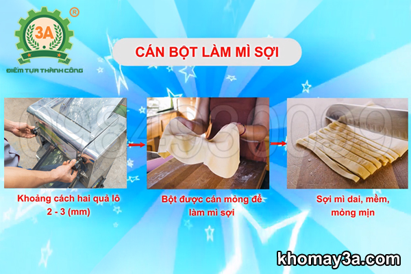 Máy cán bột mỳ tươi