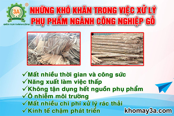 Những khó khăn trong việc xử lý rác ván lạng, vỏ cây 