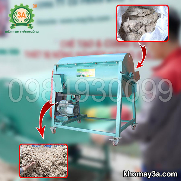 chế tạo máy đánh tơi bông gòn 3A3,5Kw