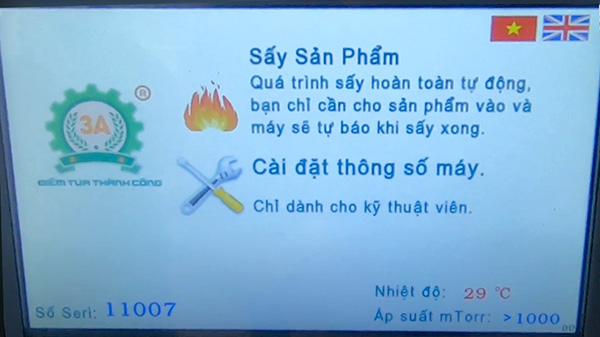 Máy sấy thăng hoa hoa hồng 3A