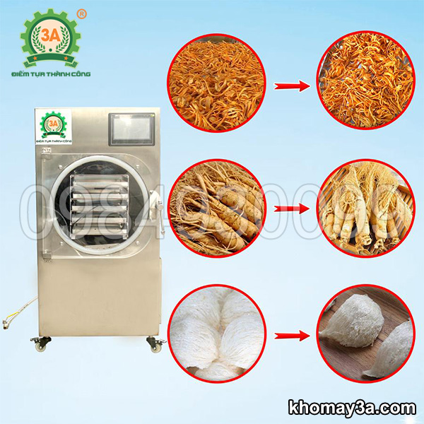 Máy sấy thăng hoa mini 3A 5Kg/mẻ