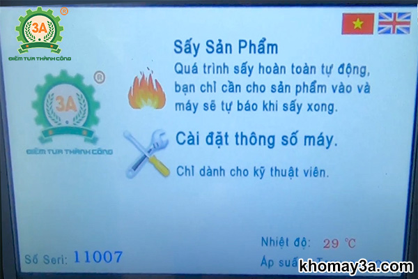 Máy sấy thăng hoa tổ yến 3A