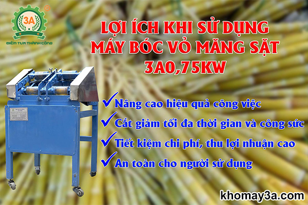 Những lợi ích khi sử dụng máy bóc vỏ măng 3A0,75Kw