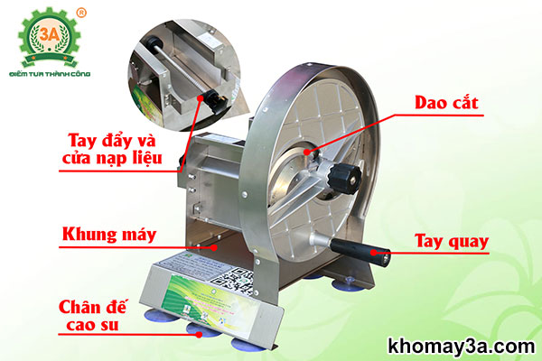 Cấu tạo dụng cụ thái lát mỏng rau củ quả 3A