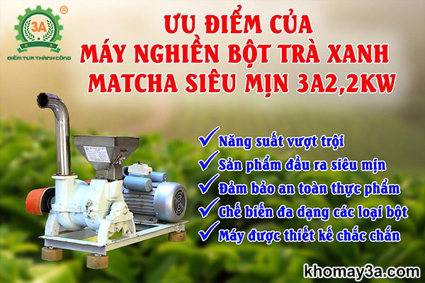 Máy nghiền bột trà xanh matcha