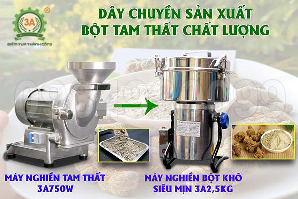 bán máy nghiền tam thất