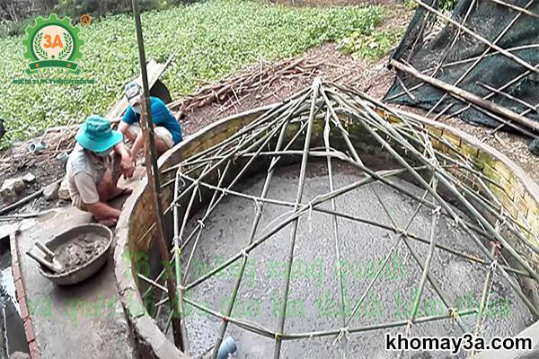 công thức tính thể tích hầm biogas